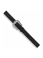 Tony Lama C50733 Womens Layla Belt Black view from above. If you need any assistance with this item or the purchase of this item please call us at five six one seven four eight eight eight zero one Monday through Saturday 10:00a.m EST to 8:00 p.m EST