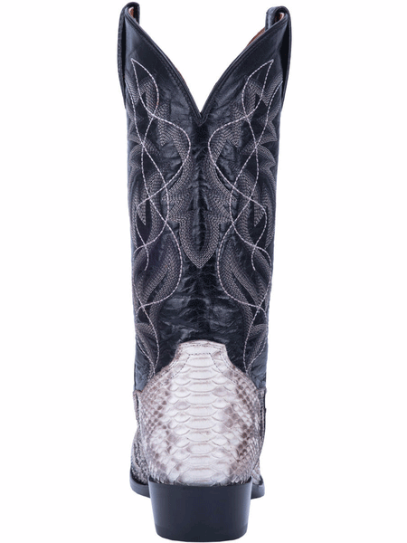 Dan Post DP3036 Mens Manning Python Western Cowboy Boot Natural back view. If you need any assistance with this item or the purchase of this item please call us at five six one seven four eight eight eight zero one Monday through Saturday 10:00a.m EST to 8:00 p.m EST