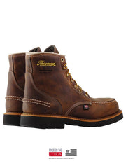 Thorogood 804-3696 Mens Waterproof Moc Toe Boot Crazyhorse Brown bacj view. If you need any assistance with this item or the purchase of this item please call us at five six one seven four eight eight eight zero one Monday through Saturday 10:00a.m EST to 8:00 p.m EST