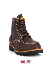 Thorogood 814-4140 Mens Flyway USA Waterproof 6″ Work Boot Briar Pitstop Front view. If you need any assistance with this item or the purchase of this item please call us at five six one seven four eight eight eight zero one Monday through Saturday 10:00a.m EST to 8:00 p.m EST