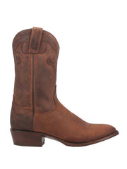 Dan Post DP3230 Mens Simon Tapered Leather Boot Brown side view. If you need any assistance with this item or the purchase of this item please call us at five six one seven four eight eight eight zero one Monday through Saturday 10:00a.m EST to 8:00 p.m EST