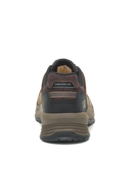 Caterpillar P91350 Mens Streamline 2.0 Leather Composite Toe Work Shoe Clay back view. If you need any assistance with this item or the purchase of this item please call us at five six one seven four eight eight eight zero one Monday through Saturday 10:00a.m EST to 8:00 p.m EST
