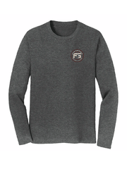FloGrown FGM-3131 Yard Dog Long Sleeve Tee Heather Charcoal front view. If you need any assistance with this item or the purchase of this item please call us at five six one seven four eight eight eight zero one Monday through Saturday 10:00a.m EST to 8:00 p.m EST