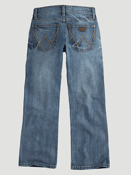 Wrangler 10JRT20GLT 10BRT20GL Kids Retro Bootcut Jean Greeley back view. If you need any assistance with this item or the purchase of this item please call us at five six one seven four eight eight eight zero one Monday through Saturday 10:00a.m EST to 8:00 p.m EST