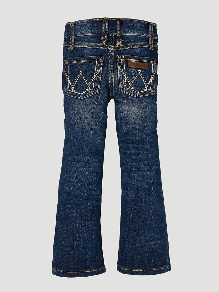 Monogram Patch Boot-Cut Jeans - Luxury Blue