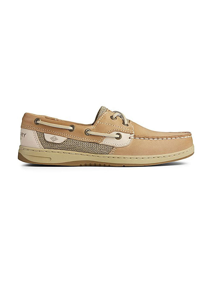 Sperry 9276619 Womens Bluefish Linen 2-Eye Boat Shoe Linen Oat