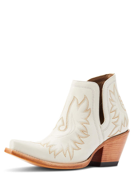 Ariat 10044484 Womens Dixon Western Boot Blanco side and front view. If you need any assistance with this item or the purchase of this item please call us at five six one seven four eight eight eight zero one Monday through Saturday 10:00a.m EST to 8:00 p.m EST
