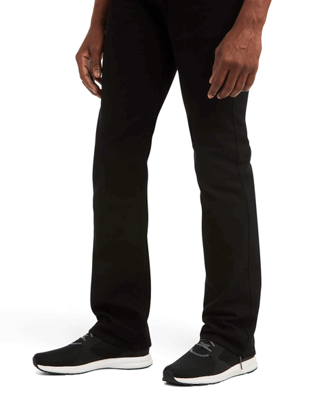 Ariat 10037890 Mens M7 Slim Legacy Straight Jean Black legs view. If you need any assistance with this item or the purchase of this item please call us at five six one seven four eight eight eight zero one Monday through Saturday 10:00a.m EST to 8:00 p.m EST