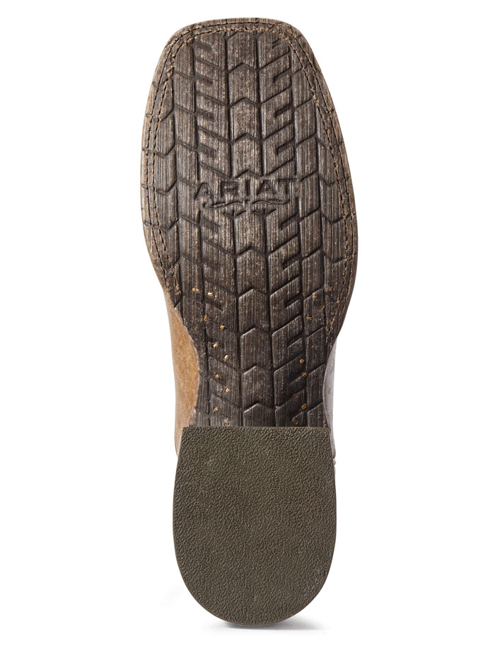 Ariat 10031513 Mens Circuit Proud Western Boot Naturally Distressed Brown front and side view. If you need any assistance with this item or the purchase of this item please call us at five six one seven four eight eight eight zero one Monday through Saturday 10:00a.m EST to 8:00 p.m EST