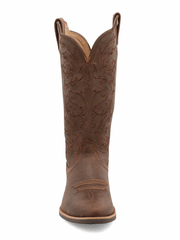 Twisted X WWT0037 Womens R Toe Western Boot Brown front view. If you need any assistance with this item or the purchase of this item please call us at five six one seven four eight eight eight zero one Monday through Saturday 10:00a.m EST to 8:00 p.m EST