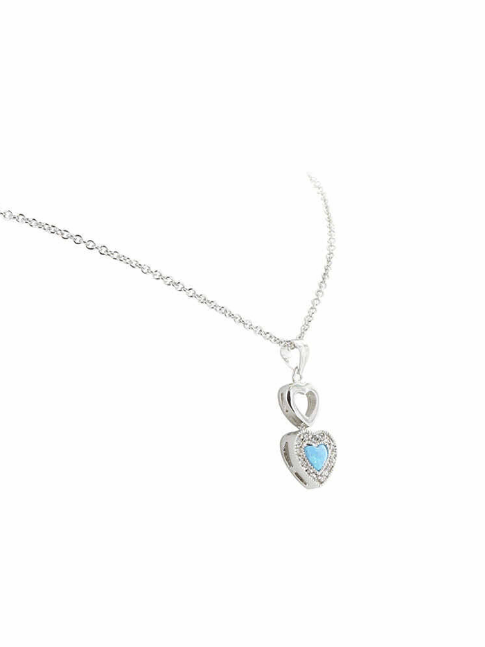 Montana Silversmiths NC2537 Womens River Lights in Love Necklace Silver front view. If you need any assistance with this item or the purchase of this item please call us at five six one seven four eight eight eight zero one Monday through Saturday 10:00a.m EST to 8:00 p.m EST