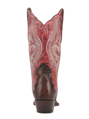 Dan Post DP4386 Womens Zoli Leather Boot Red back view. If you need any assistance with this item or the purchase of this item please call us at five six one seven four eight eight eight zero one Monday through Saturday 10:00a.m EST to 8:00 p.m EST