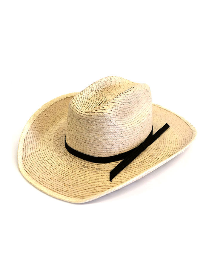Alamo Hats D53108 Infant Palm Straw Cowboy Hat Natural side front. If you need any assistance with this item or the purchase of this item please call us at five six one seven four eight eight eight zero one Monday through Saturday 10:00a.m EST to 8:00 p.m EST