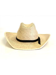 Alamo Hats D53108 Infant Palm Straw Cowboy Hat Natural front side. If you need any assistance with this item or the purchase of this item please call us at five six one seven four eight eight eight zero one Monday through Saturday 10:00a.m EST to 8:00 p.m EST