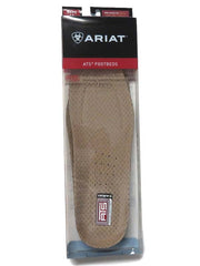 Ariat 10008009 Mens ATS Square Toe Insert Footbed in package. If you need any assistance with this item or the purchase of this item please call us at five six one seven four eight eight eight zero one Monday through Saturday 10:00a.m EST to 8:00 p.m EST
