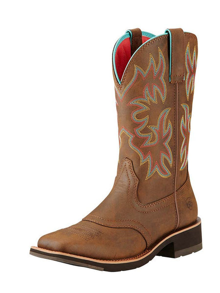 Buy Ariat Mens Heritage Western R-Toe Boots (10002204) Distressed Brown  Online Australia