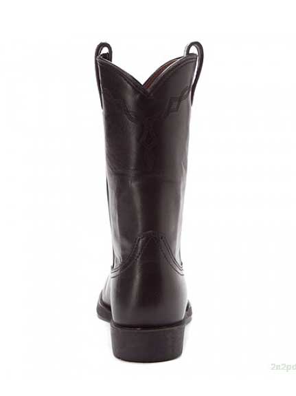 Ariat Ladies Heritage Western R Toe Cowboy Boots - Black Deertan - Stampede  Tack & Western Wear