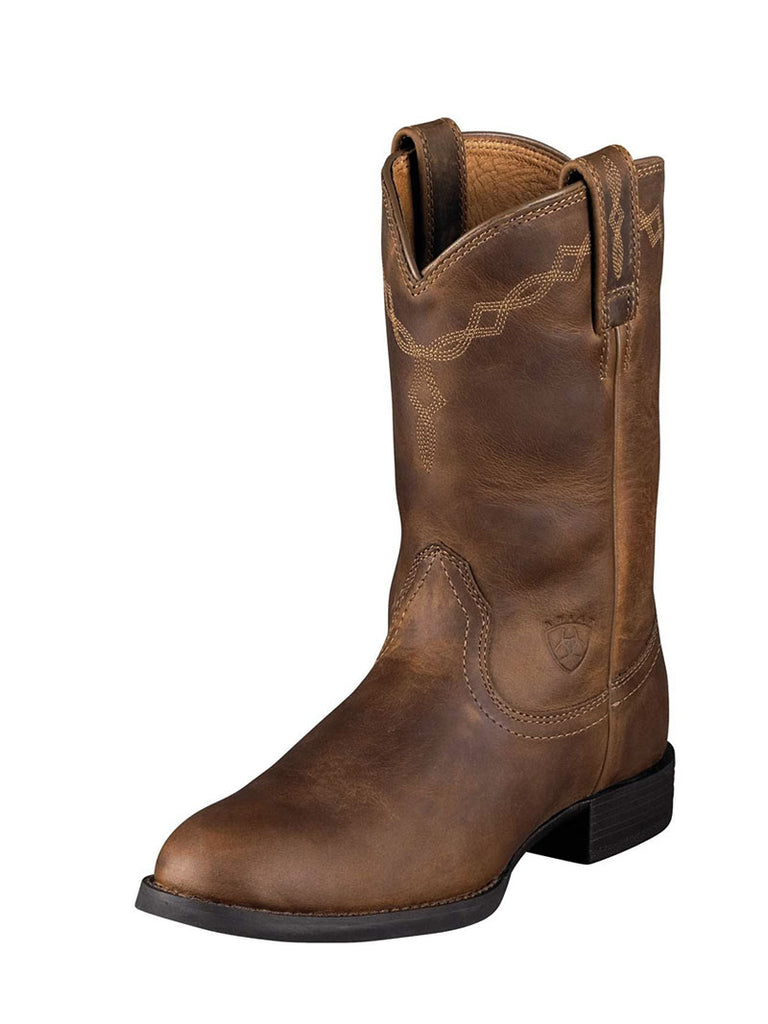 Ariat 10000797 Womens Heritage Roper Boot Distressed Brown  If you need any assistance with this item or the purchase of this item please call us at five six one seven four eight eight eight zero one Monday through Satuday 10:00 a.m. EST to 8:00 p.m. EST