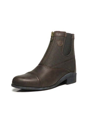 Ariat 10006382 Kids Devon III Paddock Short Boot Chocolate front and side view. If you need any assistance with this item or the purchase of this item please call us at five six one seven four eight eight eight zero one Monday through Saturday 10:00a.m EST to 8:00 p.m EST