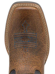 Ariat 10012794 Kids Tombstone Western Boot Earth toe view from above. If you need any assistance with this item or the purchase of this item please call us at five six one seven four eight eight eight zero one Monday through Saturday 10:00a.m EST to 8:00 p.m EST
