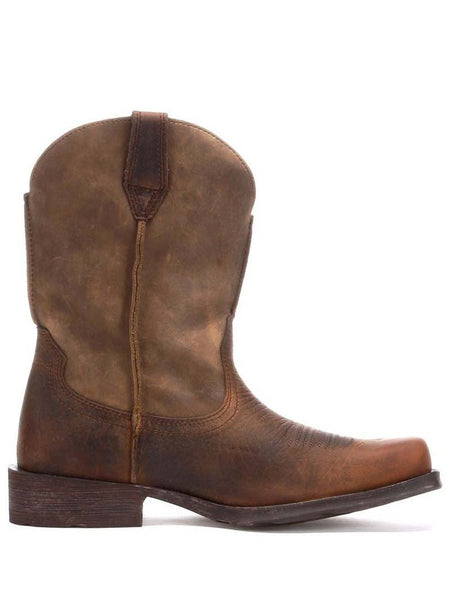 Ariat 10002317 Mens Rambler Boot Earth Brown Bomber side view  If you need any assistance with this item or the purchase of this item please call us at five six one seven four eight eight eight zero one Monday through Satuday 10:00 a.m. EST to 8:00 p.m. EST