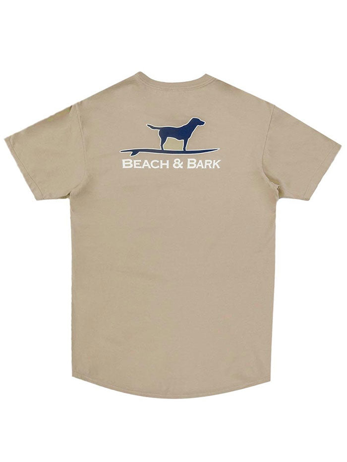 Beach & Barn BEACH & BARK Short Sleeve T-Shirt Latte back view. If you need any assistance with this item or the purchase of this item please call us at five six one seven four eight eight eight zero one Monday through Saturday 10:00a.m EST to 8:00 p.m EST