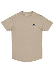 Beach & Barn BEACH & BARK Short Sleeve T-Shirt Latte front view. If you need any assistance with this item or the purchase of this item please call us at five six one seven four eight eight eight zero one Monday through Saturday 10:00a.m EST to 8:00 p.m EST
