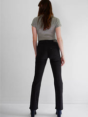 Levis 187590063 Womens High Rise Bootcut Jeans Soft Black back view. If you need any assistance with this item or the purchase of this item please call us at five six one seven four eight eight eight zero one Monday through Saturday 10:00a.m EST to 8:00 p.m EST