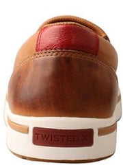 Twisted X MCA0048 Mens Rice Husk Outsole Slip On Casual Shoes Tan back view. If you need any assistance with this item or the purchase of this item please call us at five six one seven four eight eight eight zero one Monday through Saturday 10:00a.m EST to 8:00 p.m EST