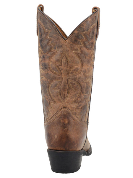 Laredo 68452 Mens Western Round Toe BIRCHWOOD Boots Tan back view. If you need any assistance with this item or the purchase of this item please call us at five six one seven four eight eight eight zero one Monday through Saturday 10:00a.m EST to 8:00 p.m EST