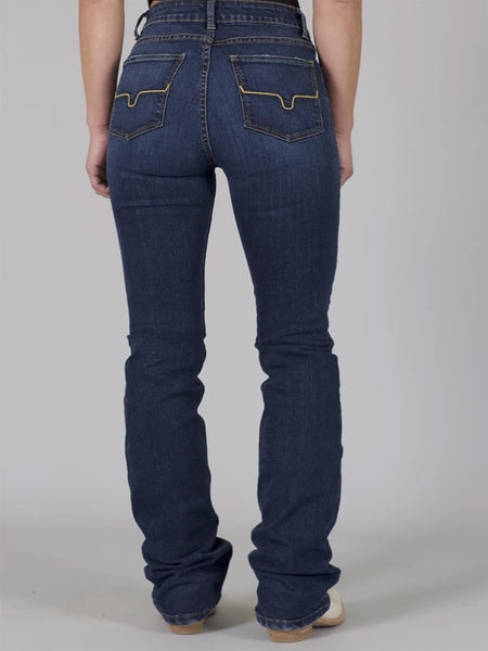 Kimes Ranch 41925 Womens Sarah Ring Spun Denim Jeans Blue back view. If you need any assistance with this item or the purchase of this item please call us at five six one seven four eight eight eight zero one Monday through Saturday 10:00a.m EST to 8:00 p.m EST