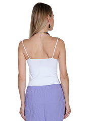 Scully HC84 Womens Seamless Camisole White back view. If you need any assistance with this item or the purchase of this item please call us at five six one seven four eight eight eight zero one Monday through Saturday 10:00a.m EST to 8:00 p.m EST