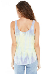 Z Supply ZT212721-LAV Womens Easy Sorbet Skies Tie-Dye Tank Lavender back view. If you need any assistance with this item or the purchase of this item please call us at five six one seven four eight eight eight zero one Monday through Saturday 10:00a.m EST to 8:00 p.m EST
