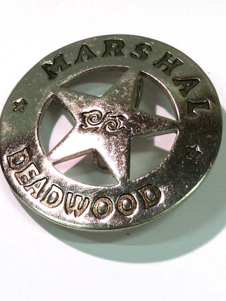 Marshal Deadwood Western Replica Badge BW-29 Close up