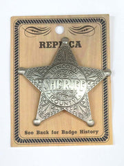 Sheriff Lincoln County Star Western Replica Badge BW-3