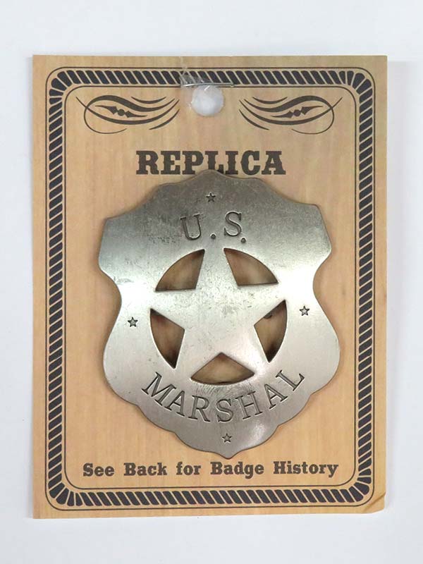 US Marshal Cutout Star Western Replica Badge BW-4
