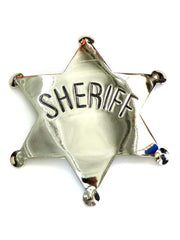 Sheriff Gold/Silver Western Replica Badge P572 Silver