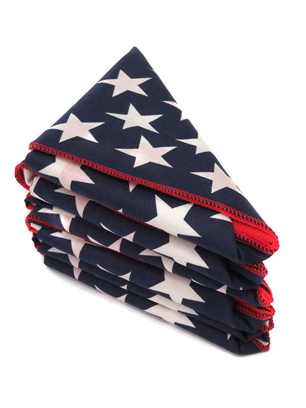 American Flag Bandana 21" USA Flag Headband open view. If you need any assistance with this item or the purchase of this item please call us at five six one seven four eight eight eight zero one Monday through Saturday 10:00a.m EST to 8:00 p.m EST