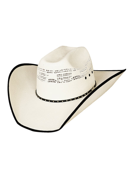 Bullhide BEER TIME 2696 Justin Moore 20x Straw Hat Natural  front view. If you need any assistance with this item or the purchase of this item please call us at five six one seven four eight eight eight zero one Monday through Saturday 10:00a.m EST to 8:00 p.m EST