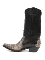 Black Jack 7124-54 Mens Horn Back Caiman Western Triad Boots side view. If you need any assistance with this item or the purchase of this item please call us at five six one seven four eight eight eight zero one Monday through Saturday 10:00a.m EST to 8:00 p.m EST