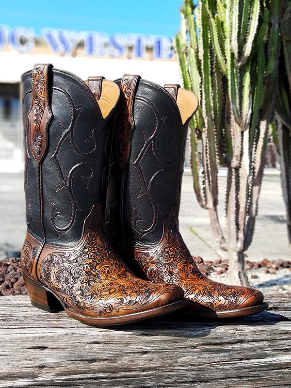 Black Jack MUHT-304 Mens California Hand Tooled Western Boots
