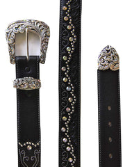 Tony Lama C50493 Womens Kaitlyn Crystal Western Leather Belt Black details. If you need any assistance with this item or the purchase of this item please call us at five six one seven four eight eight eight zero one Monday through Saturday 10:00a.m EST to 8:00 p.m EST