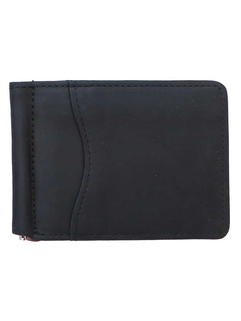 Brighton E70103 E70109 Vanderbilt Moneyclip Leather Wallets Black And Brown front view both colors. If you need any assistance with this item or the purchase of this item please call us at five six one seven four eight eight eight zero one Monday through Saturday 10:00a.m EST to 8:00 p.m EST