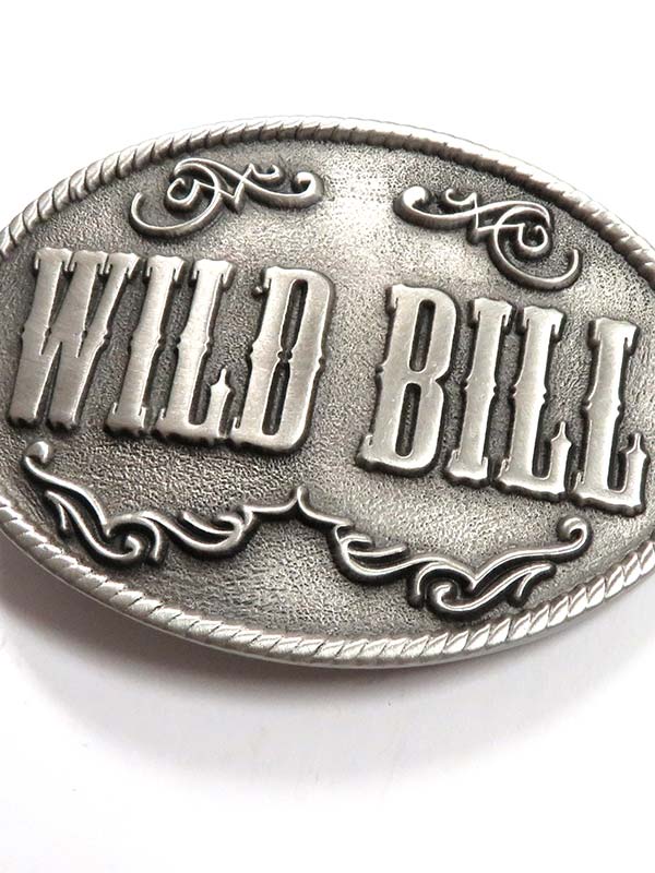 Colorado Silver Star 5154-DC Diamond Cut Wild Bill Oval Belt Buckle Pewter front view