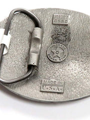 Colorado Silver Star 5-90/902 Skull & Feather Belt Buckle back view