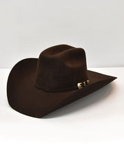Bullhide LEGACY 8X 0518CH Premium Felt Hat Chocolate side-front view. If you need any assistance with this item or the purchase of this item please call us at five six one seven four eight eight eight zero one Monday through Saturday 10:00a.m EST to 8:00 p.m EST
