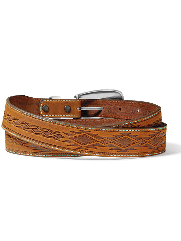 Tony Lama C51299 Womens Dakota Belt Brown front view. If you need any assistance with this item or the purchase of this item please call us at five six one seven four eight eight eight zero one Monday through Saturday 10:00a.m EST to 8:00 p.m EST