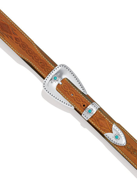 Tony Lama C51299 Womens Dakota Belt Brown close up. If you need any assistance with this item or the purchase of this item please call us at five six one seven four eight eight eight zero one Monday through Saturday 10:00a.m EST to 8:00 p.m EST