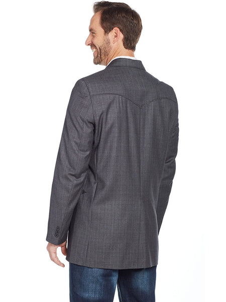 Circle S CC2180-40 Mens Carson City Sport Coat Western Jacket back view. If you need any assistance with this item or the purchase of this item please call us at five six one seven four eight eight eight zero one Monday through Saturday 10:00a.m EST to 8:00 p.m EST