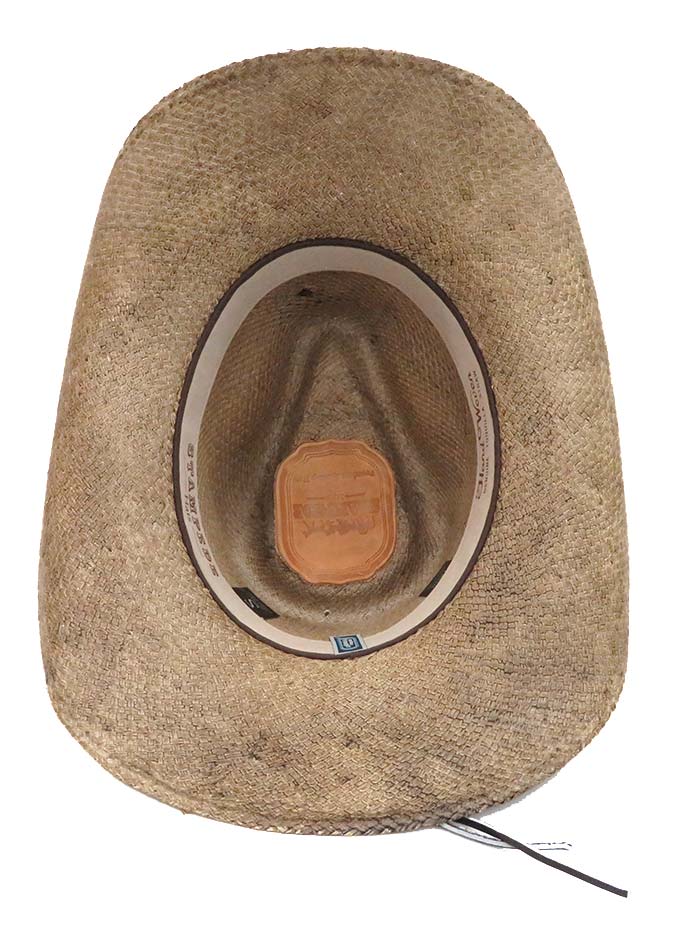 California CA-1808 Genuine Toquilla Longhorn Concho Straw Hats side and front view. If you need any assistance with this item or the purchase of this item please call us at five six one seven four eight eight eight zero one Monday through Saturday 10:00a.m EST to 8:00 p.m EST